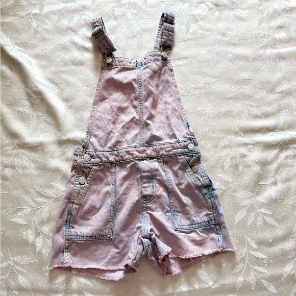 GAP Girls Lavender Denim Shortalls - Picture 1 of 4